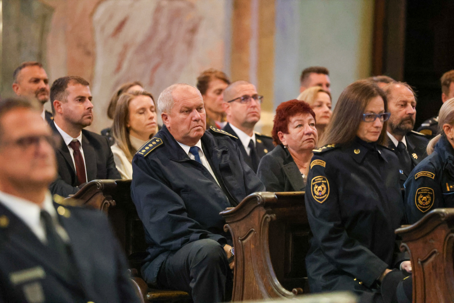 Hosté Podzimního hasičského koncertu si užívají hudební zážitek se souborem Hradišťan a Jiřím Pavlicou