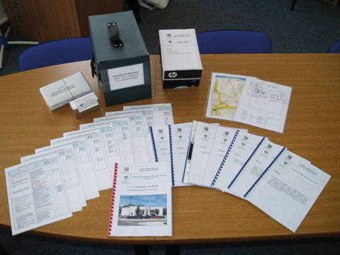 Obr. 1 Dokumentace přijímacího střediska Písek