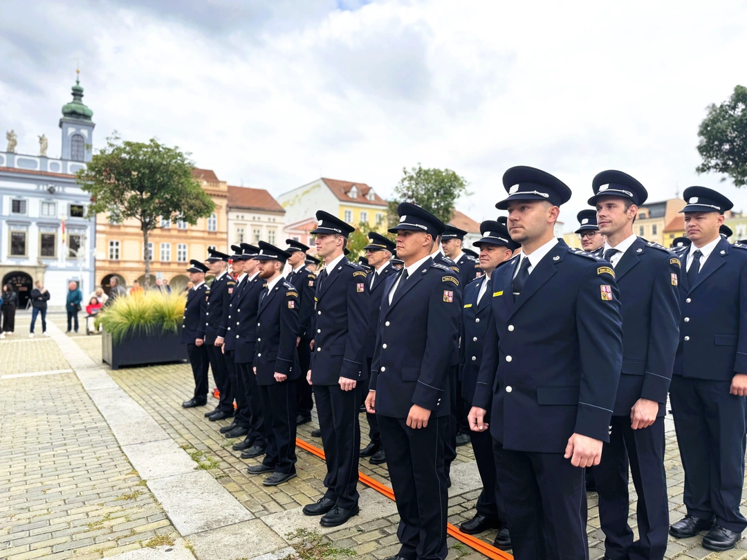 Služební slib a předání medailí, České Budějovice  (1)