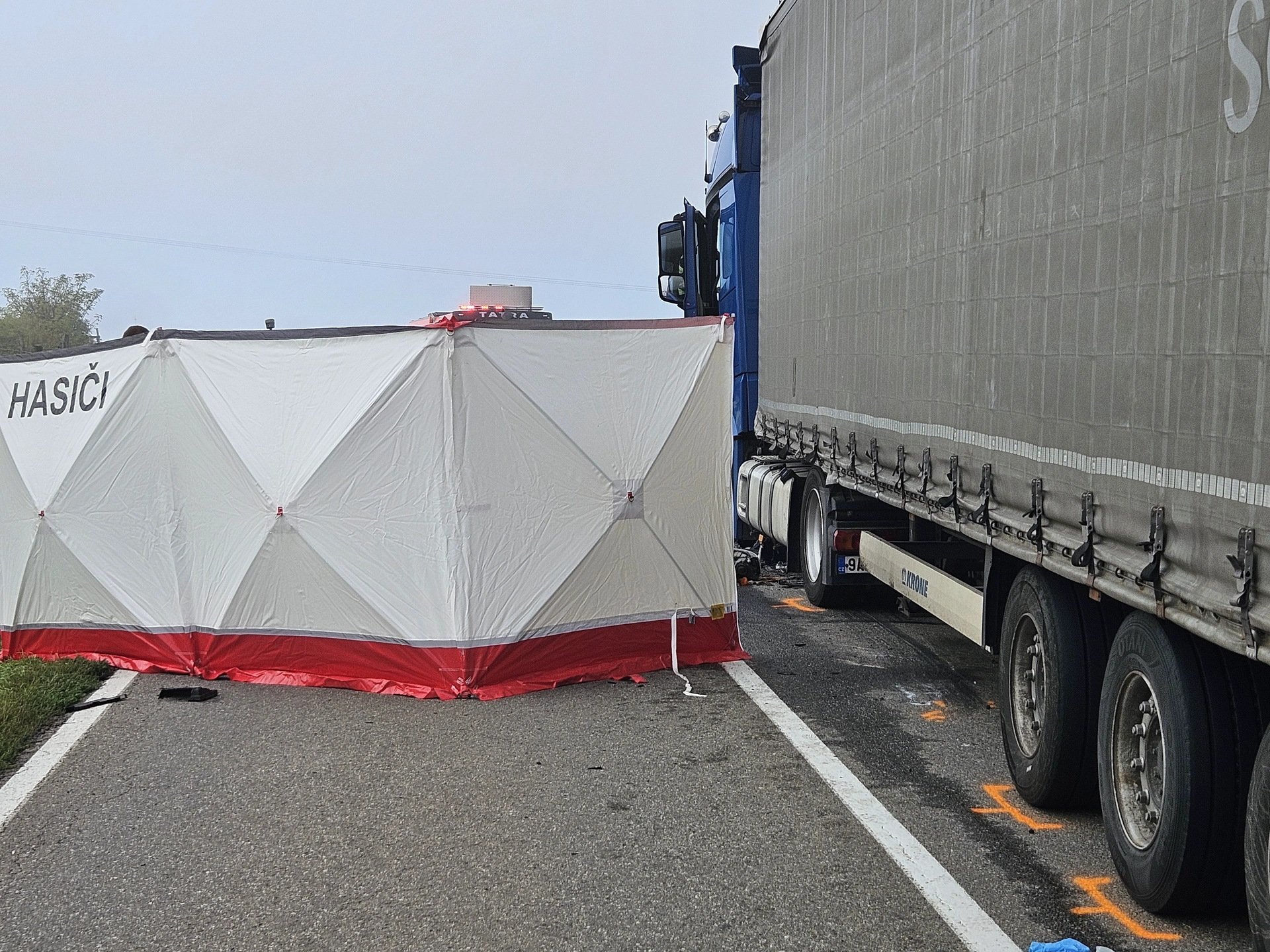 Tragická nehoda na Brněnsku: Při čelním střetu zemřela spolujezdkyně