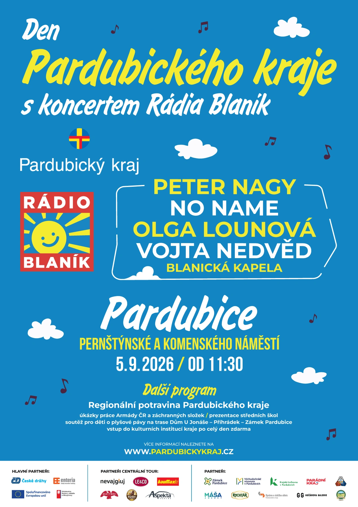 Den Pardubického kraje 5. 9. 2026
