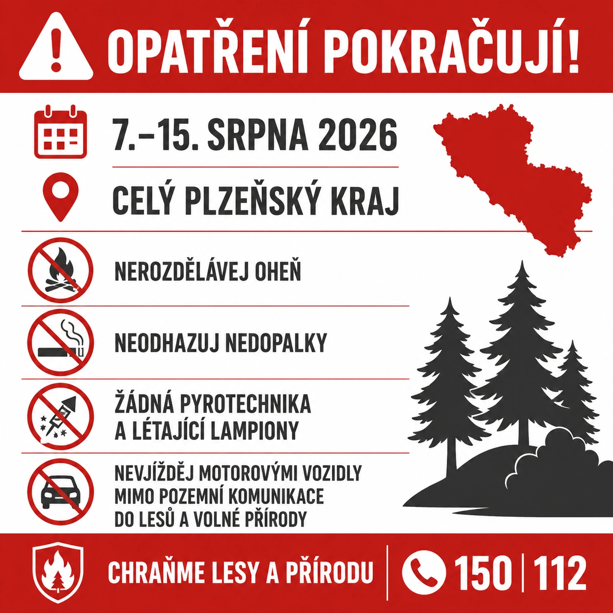 Mimořádná opatření pokračují!