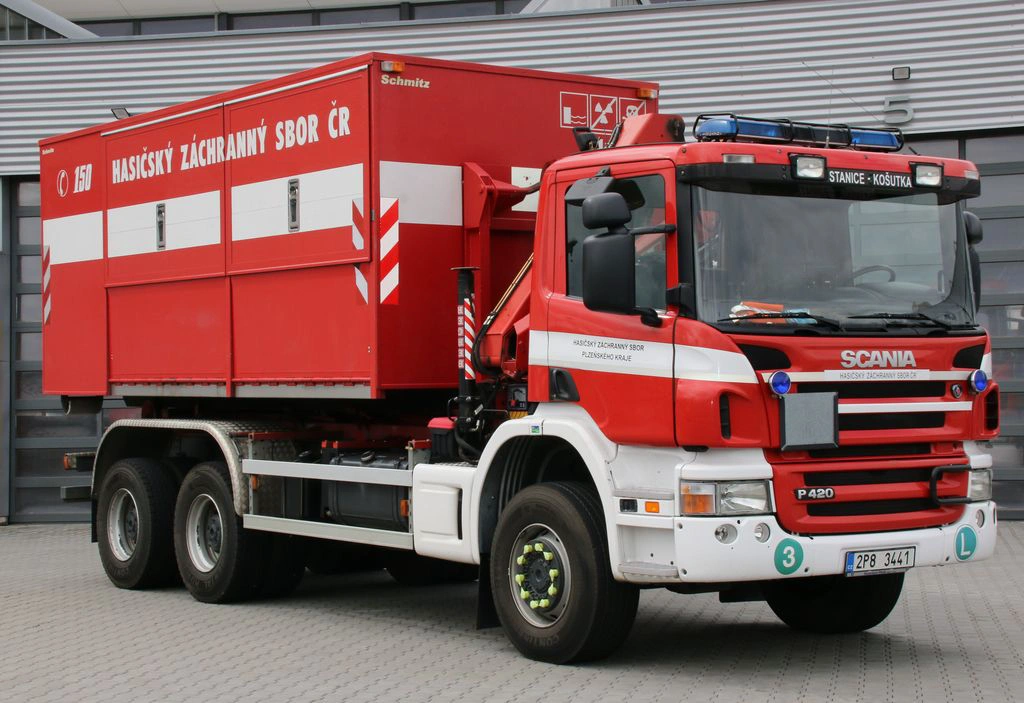 Nosič chem. kontejneru-Scania 6x6