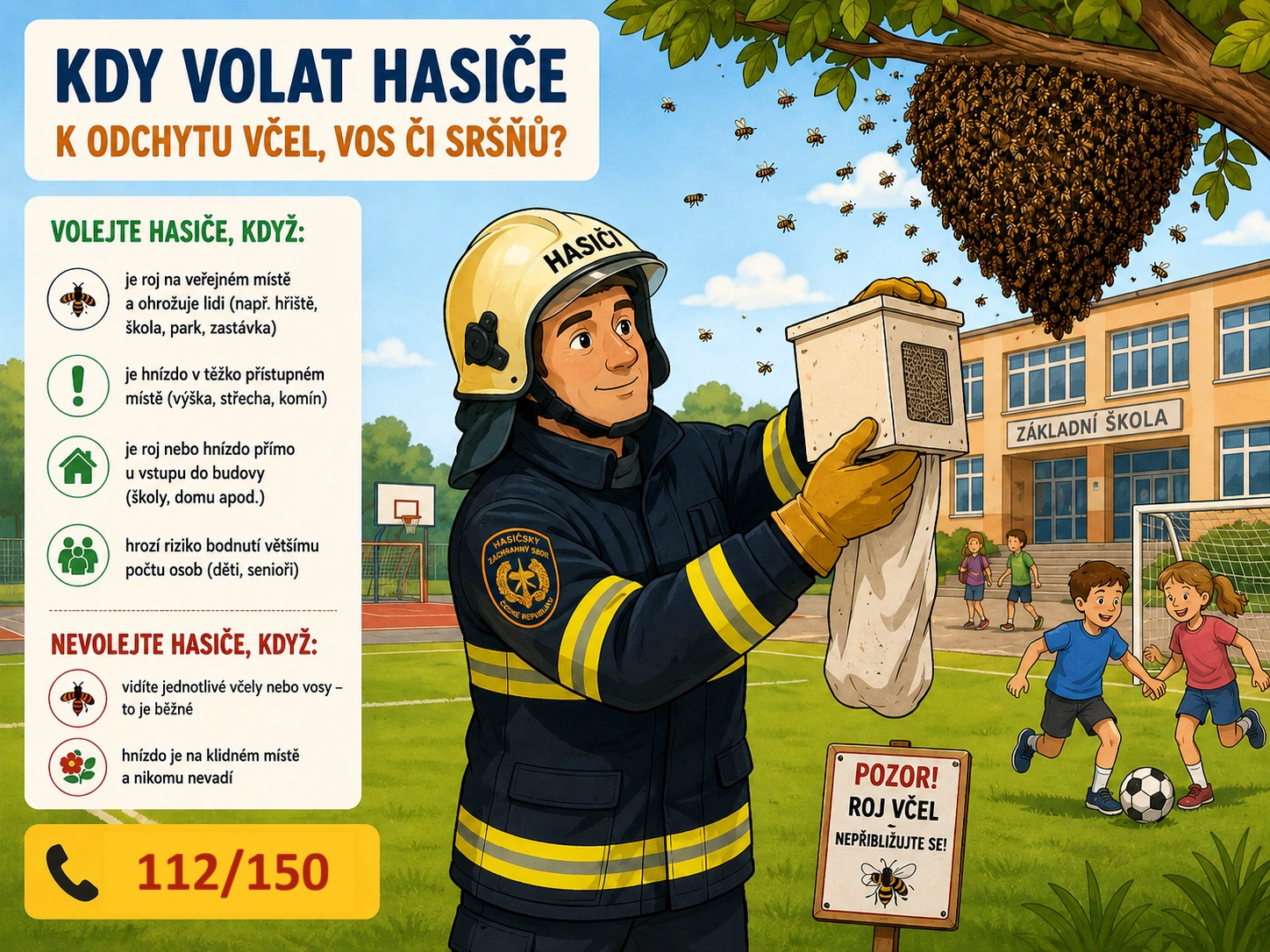 🐝 OKÉNKO PREVENCE: Obtížný hmyz – kdy volat hasiče a kdy ne?
